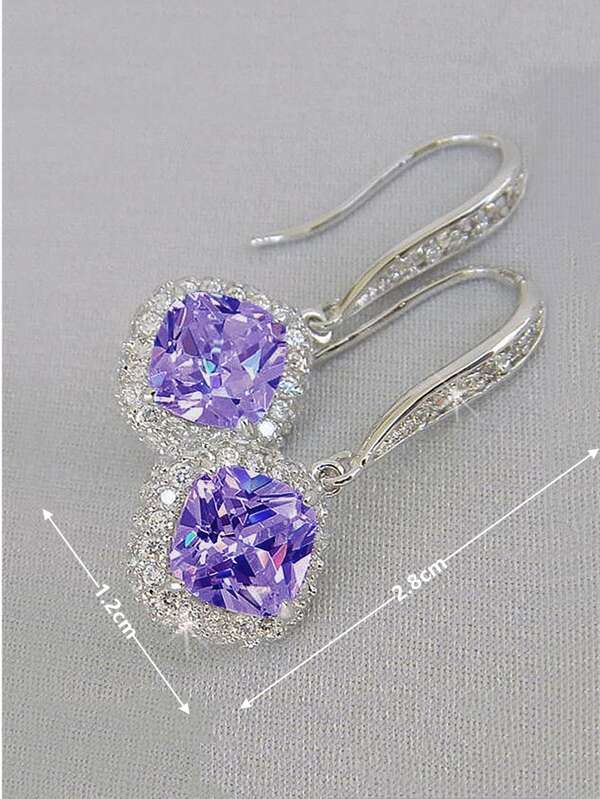 Gorgeous Cubic Zirconia Drop Earrings