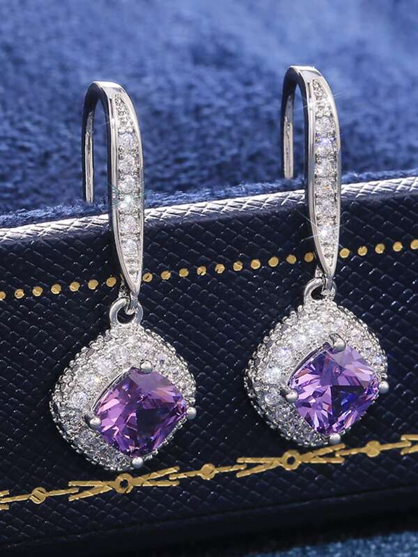 Gorgeous Cubic Zirconia Drop Earrings
