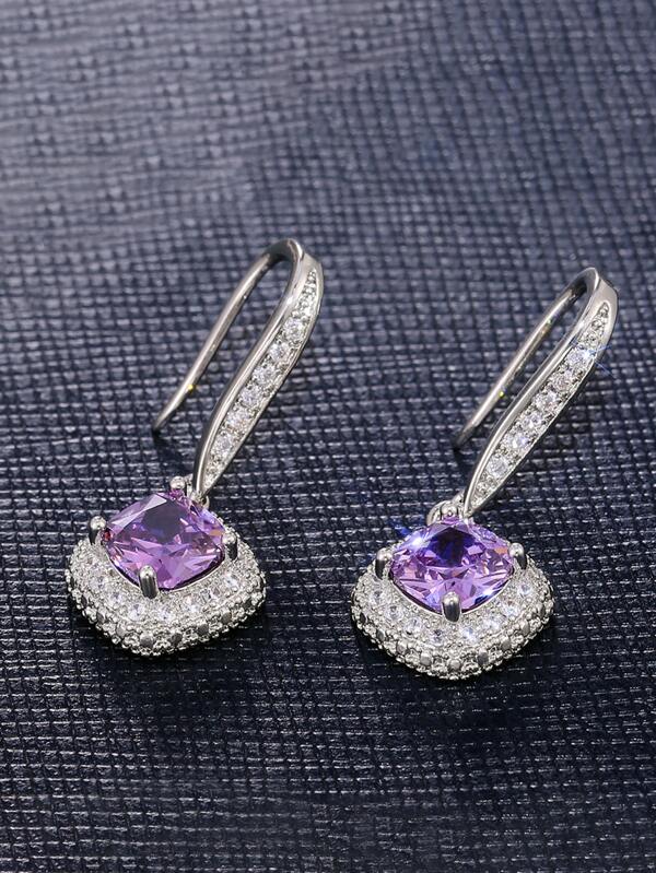 Gorgeous Cubic Zirconia Drop Earrings