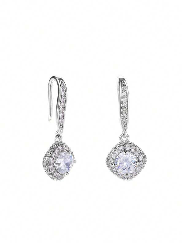 Gorgeous Cubic Zirconia Drop Earrings