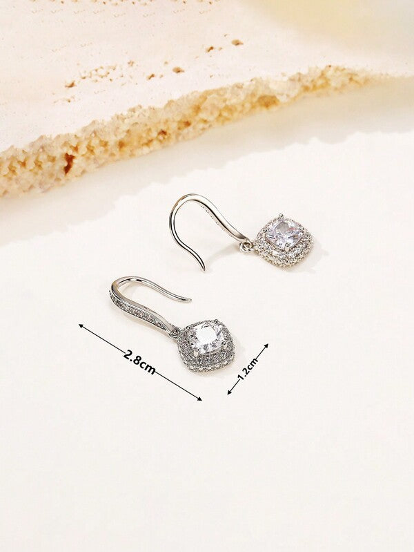 Gorgeous Cubic Zirconia Drop Earrings