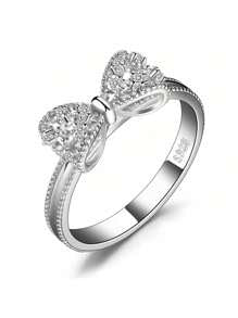Exquisite Bowknot Rhinestone Ring
