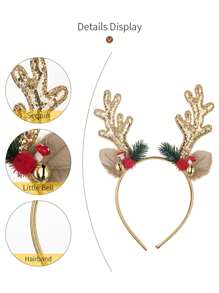 Cute Reindeer Antler Headband – Christmas Party Hair Accessory & Holiday Essentia