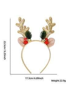 Cute Reindeer Antler Headband – Christmas Party Hair Accessory & Holiday Essentia