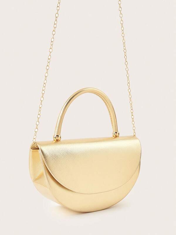 Elegant Ladies Clutch Bag – Minimalist Luxury Handbag with Chain for Party