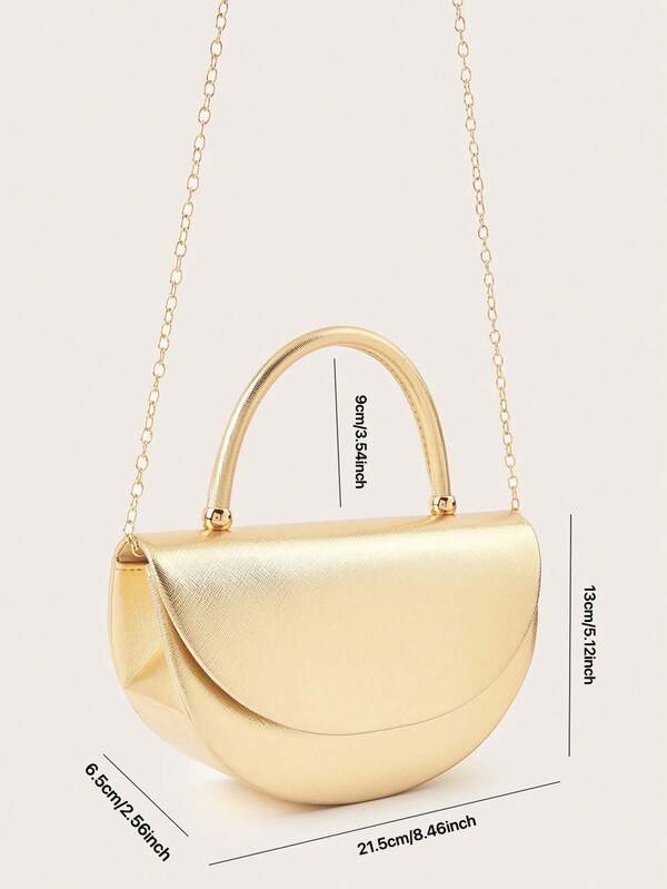 Elegant Ladies Clutch Bag – Minimalist Luxury Handbag with Chain for Party