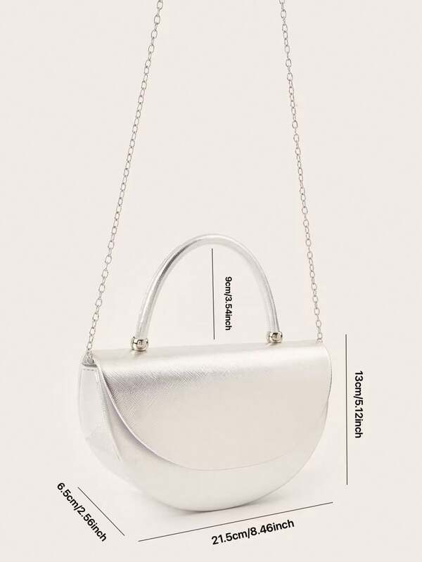 Elegant Ladies Clutch Bag – Minimalist Luxury Handbag with Chain for Party