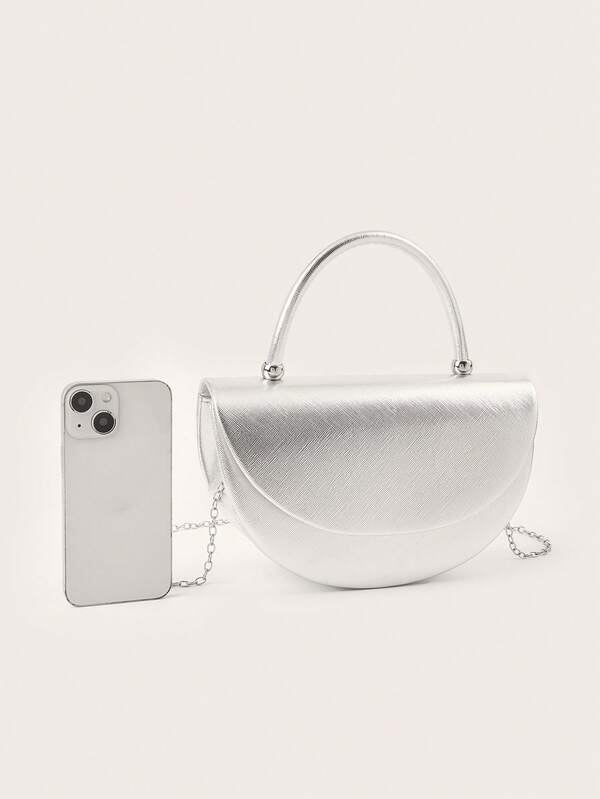 Elegant Ladies Clutch Bag – Minimalist Luxury Handbag with Chain for Party