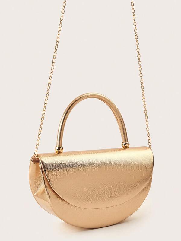 Elegant Ladies Clutch Bag – Minimalist Luxury Handbag with Chain for Party