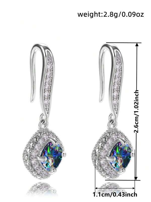 Gorgeous Cubic Zirconia Drop Earrings