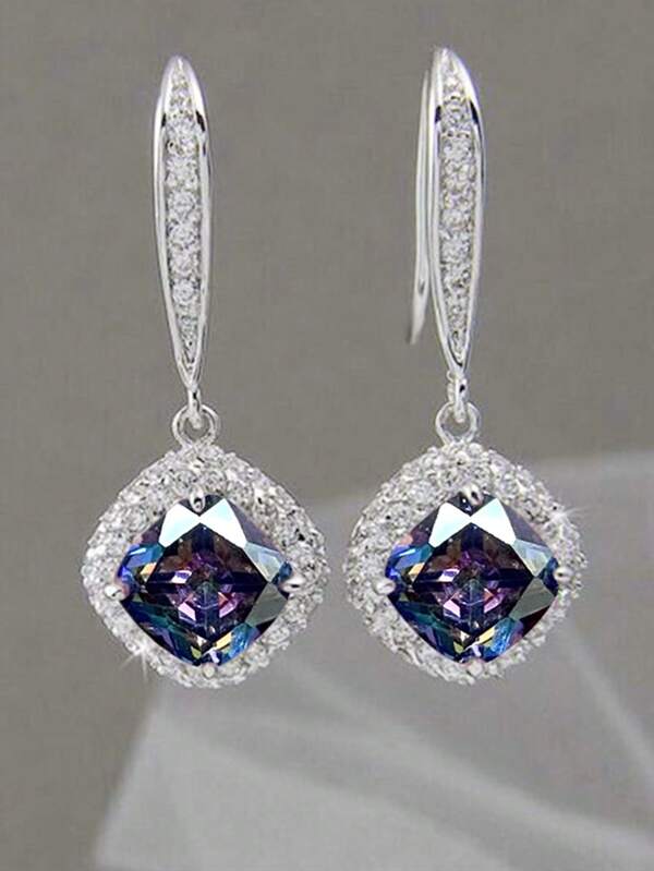Gorgeous Cubic Zirconia Drop Earrings