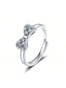 Exquisite Bowknot Rhinestone Ring