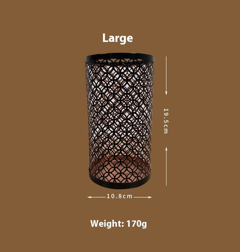 Wrought Iron Candlestick Three-piece Crafts Ornament