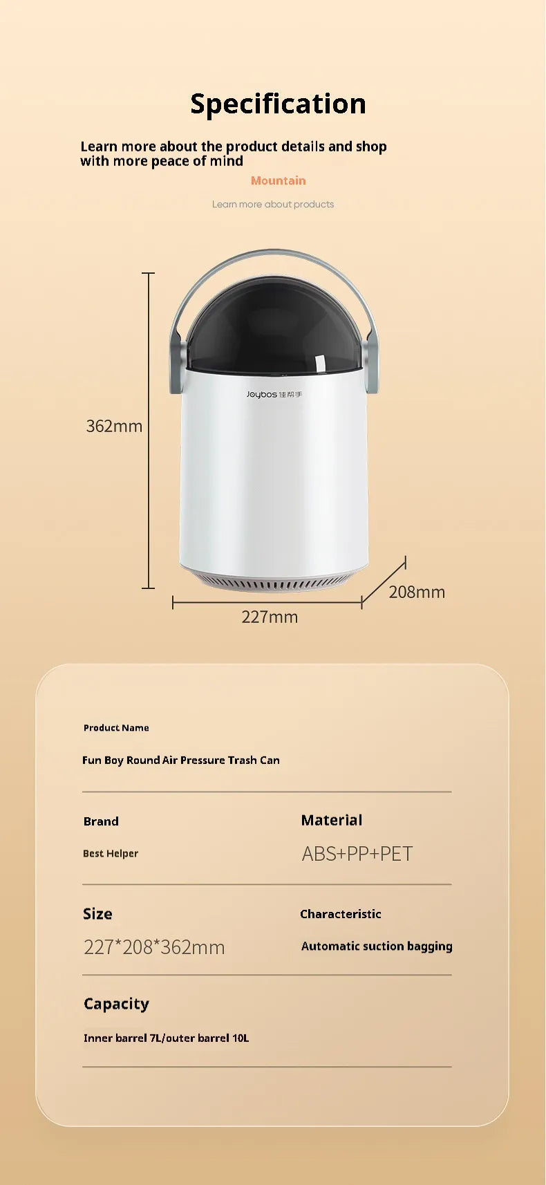 Automatic Creative Cute Good-looking Large Capacity Storage Bin