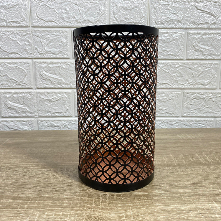 Wrought Iron Candlestick Three-piece Crafts Ornament