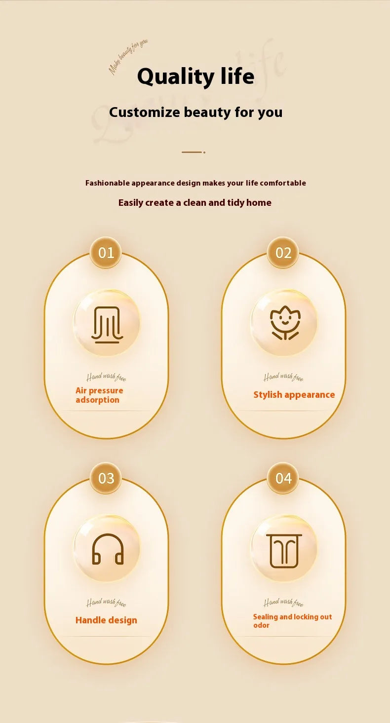 Automatic Creative Cute Good-looking Large Capacity Storage Bin