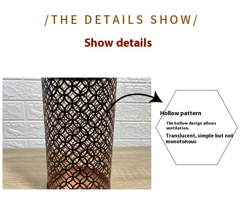 Wrought Iron Candlestick Three-piece Crafts Ornament